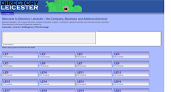 Desktop Screenshot of directory-leicester.co.uk