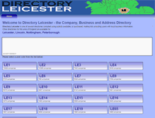 Tablet Screenshot of directory-leicester.co.uk